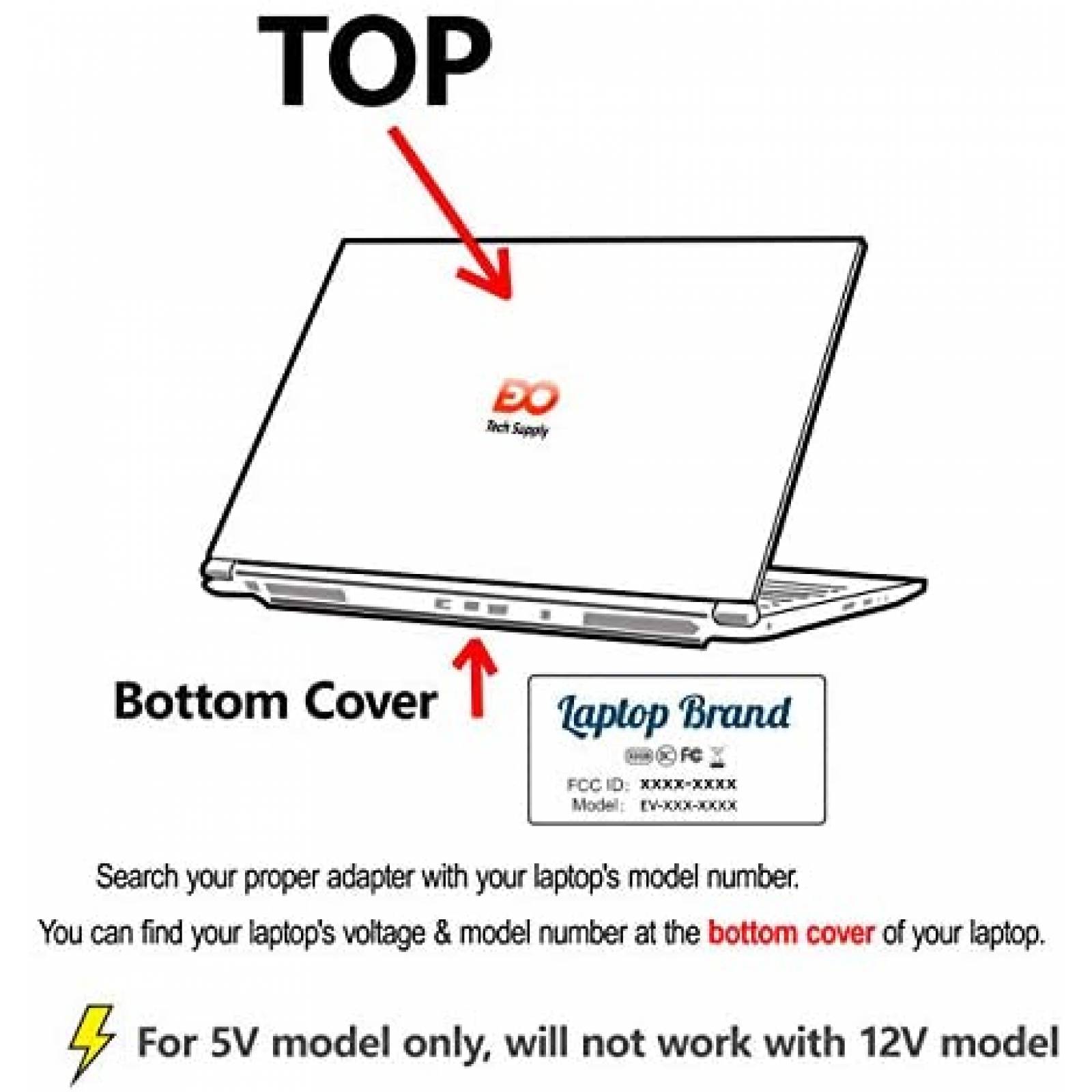 Cargador para Laptop EDO Tech Supply Direkt-Tek DTLAPY116-1