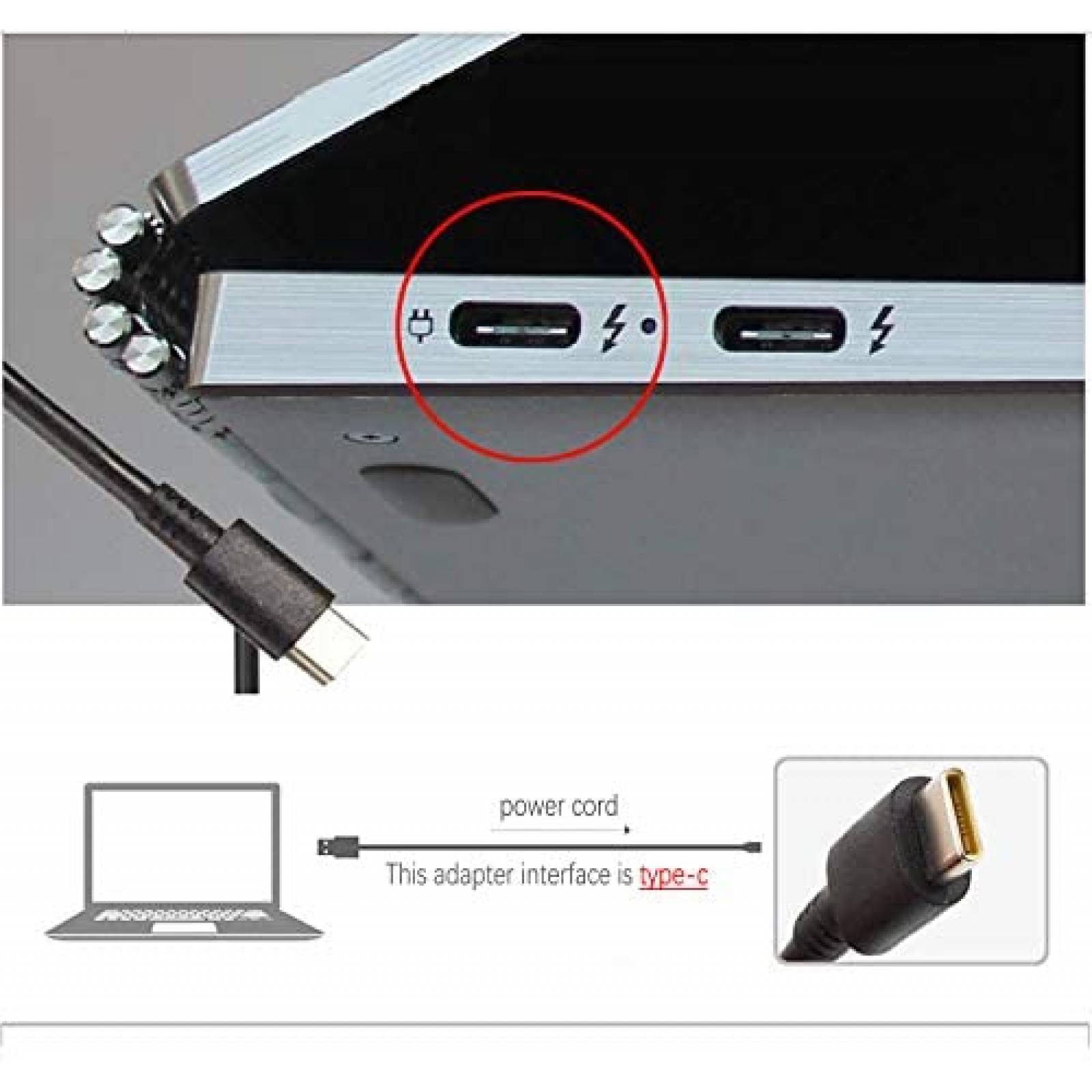 Cargador para Laptop Ymawetia HP Chromebook 14a-na0020nr 45W