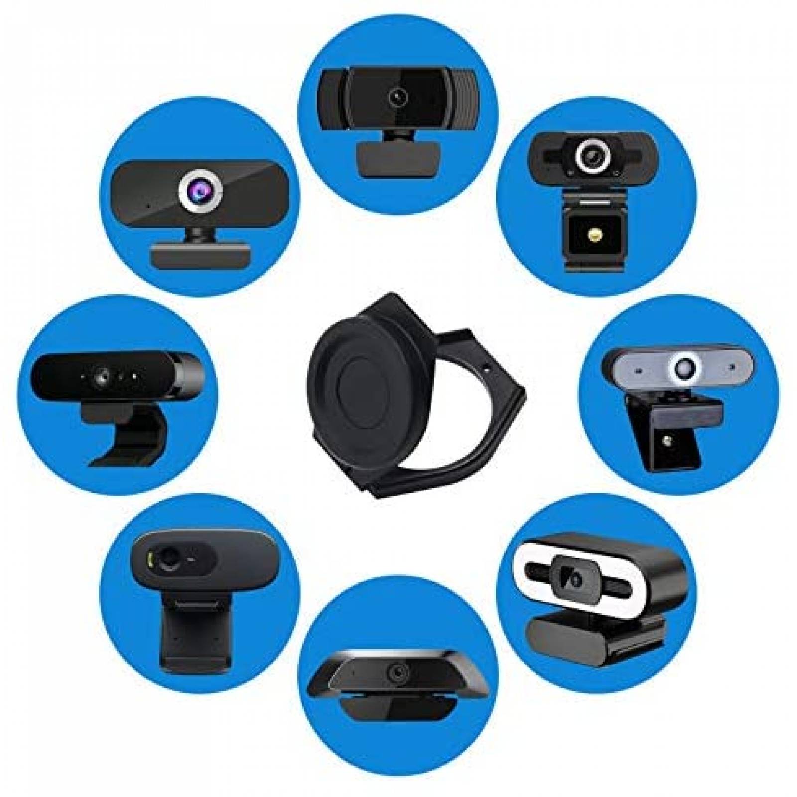 Tapa camara Web QINROOM 3 unidades HD Pro Cam -Negro