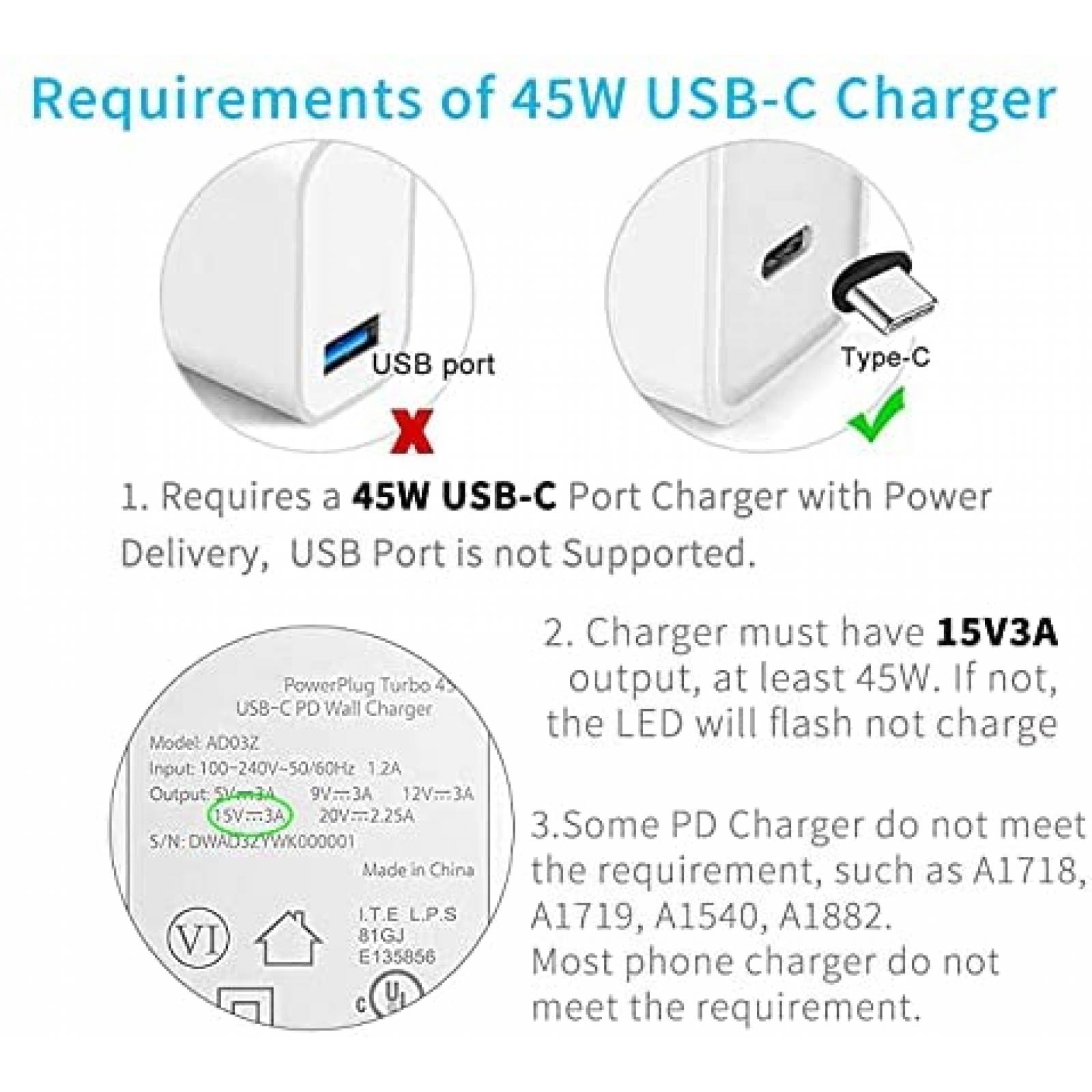 Cable USB Sisyphy USB C para SUrface Pro 7 de 5 Pies -Negro