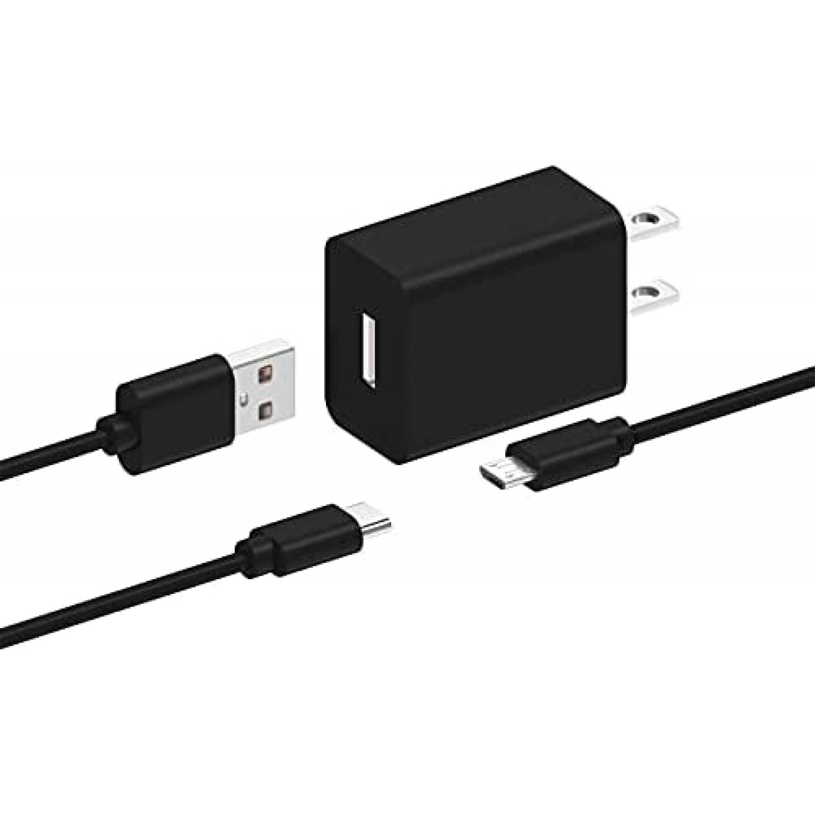 Cargador Kindle Fire USB C/MicroUSB para Fire HD 6-10 -Negro