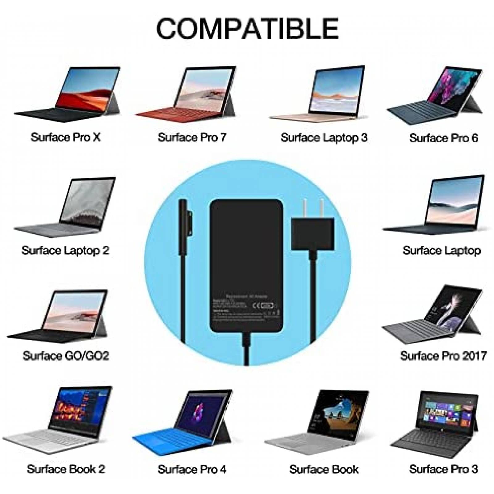 Cargador Generico A1706 Entrada: 100-240V 50/60 HZ -Negro