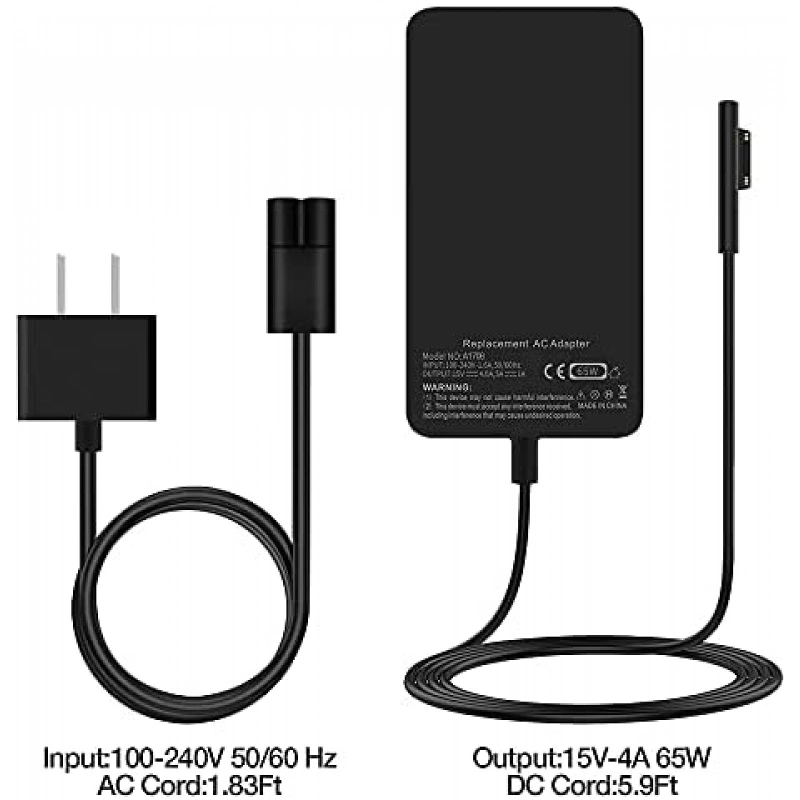 Cargador Generico A1706 Entrada: 100-240V 50/60 HZ -Negro