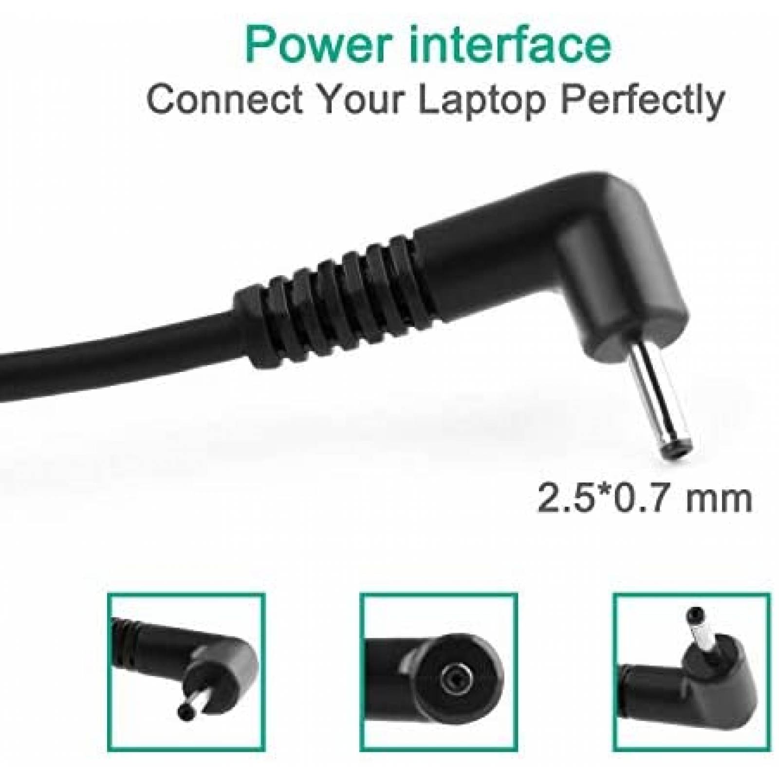 Cargador Laptop CHLOLMY AD065G2UZ 26W 12V 2.2A AC -Negro