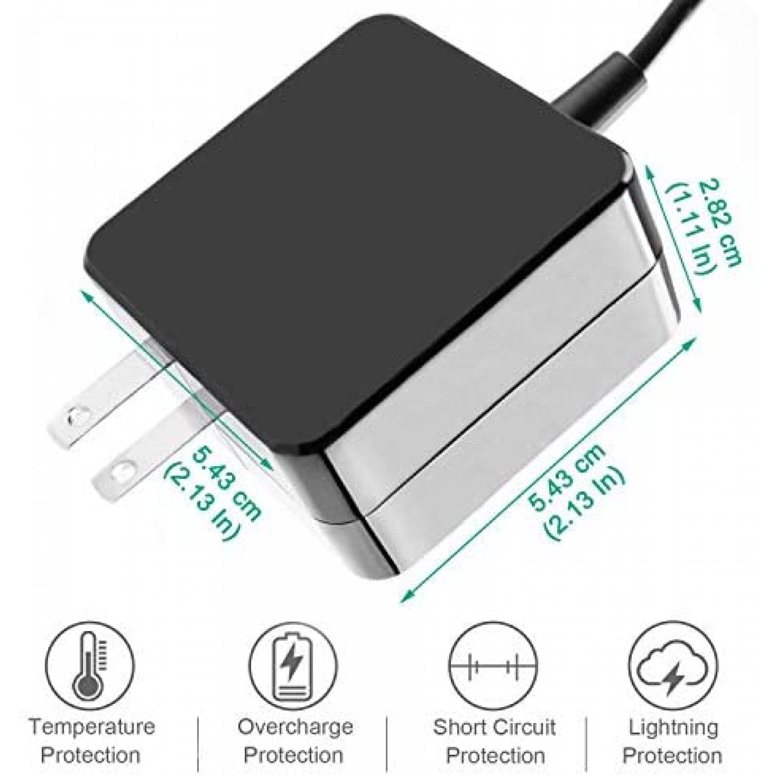 Cargador Laptop CHLOLMY AD065G2UZ 26W 12V 2.2A AC -Negro