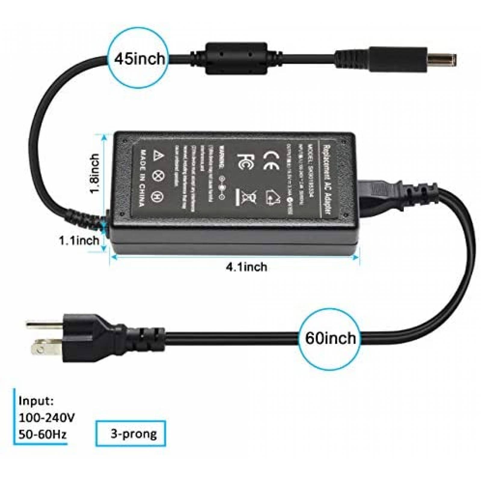 Cargador Laptop Ursulan SK90195334 65W AC 240V Comaptible