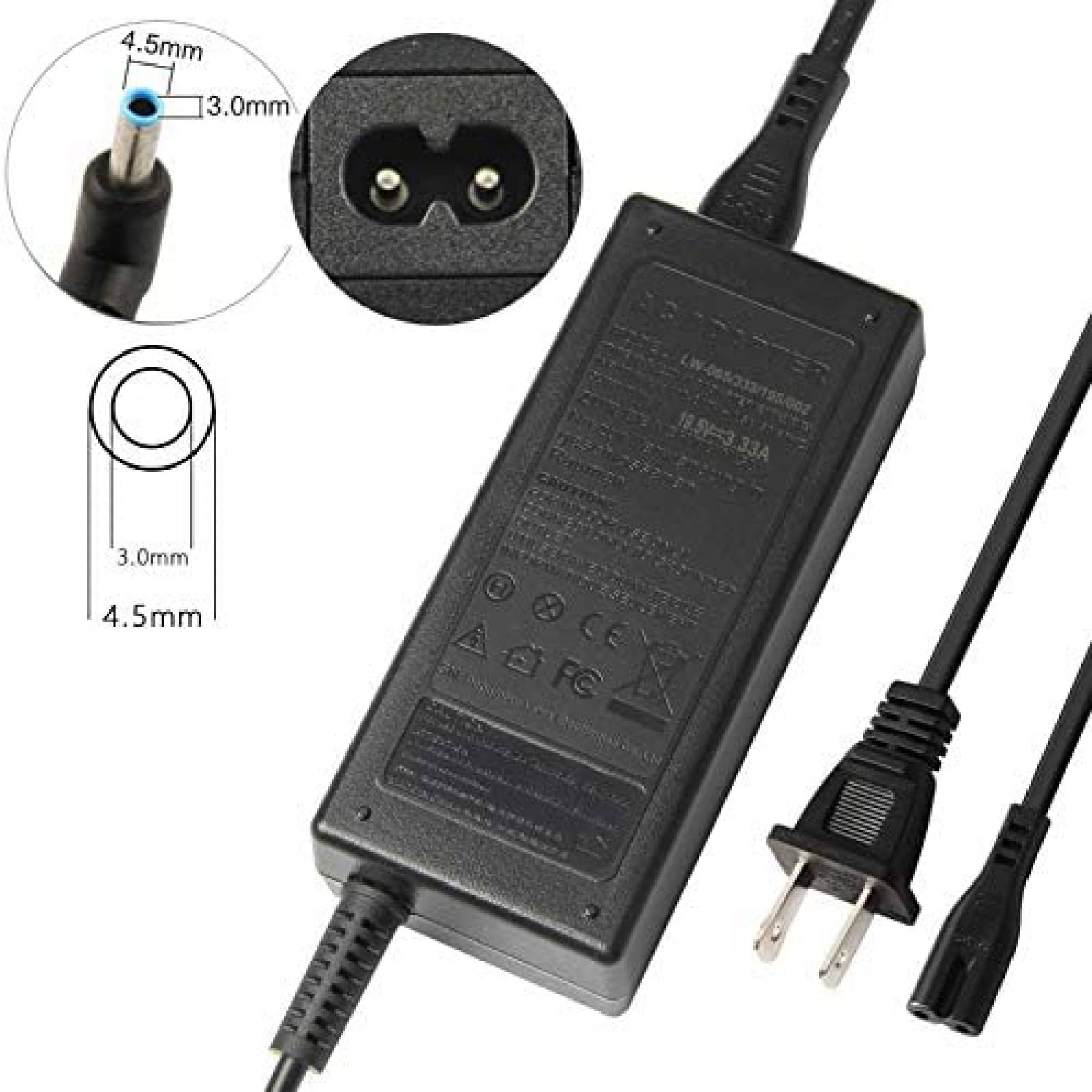 Cargador Universal Fancy Buying para Laptop HP 65W -Negro