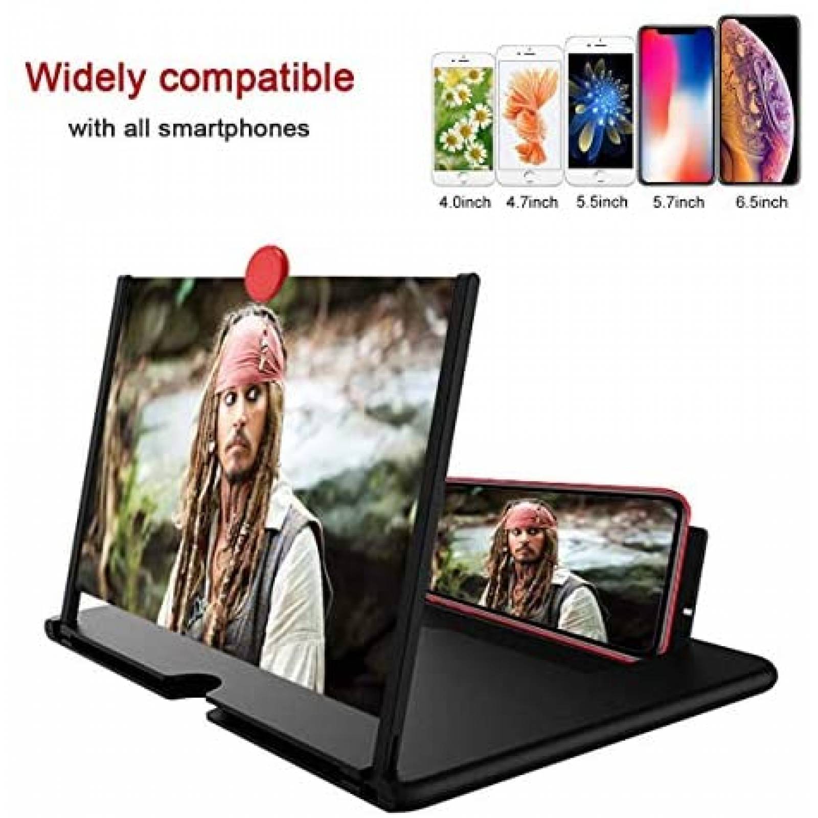 Lupa para Pantallas MINGCHUANGWEILI para Celular 14'' -Negro