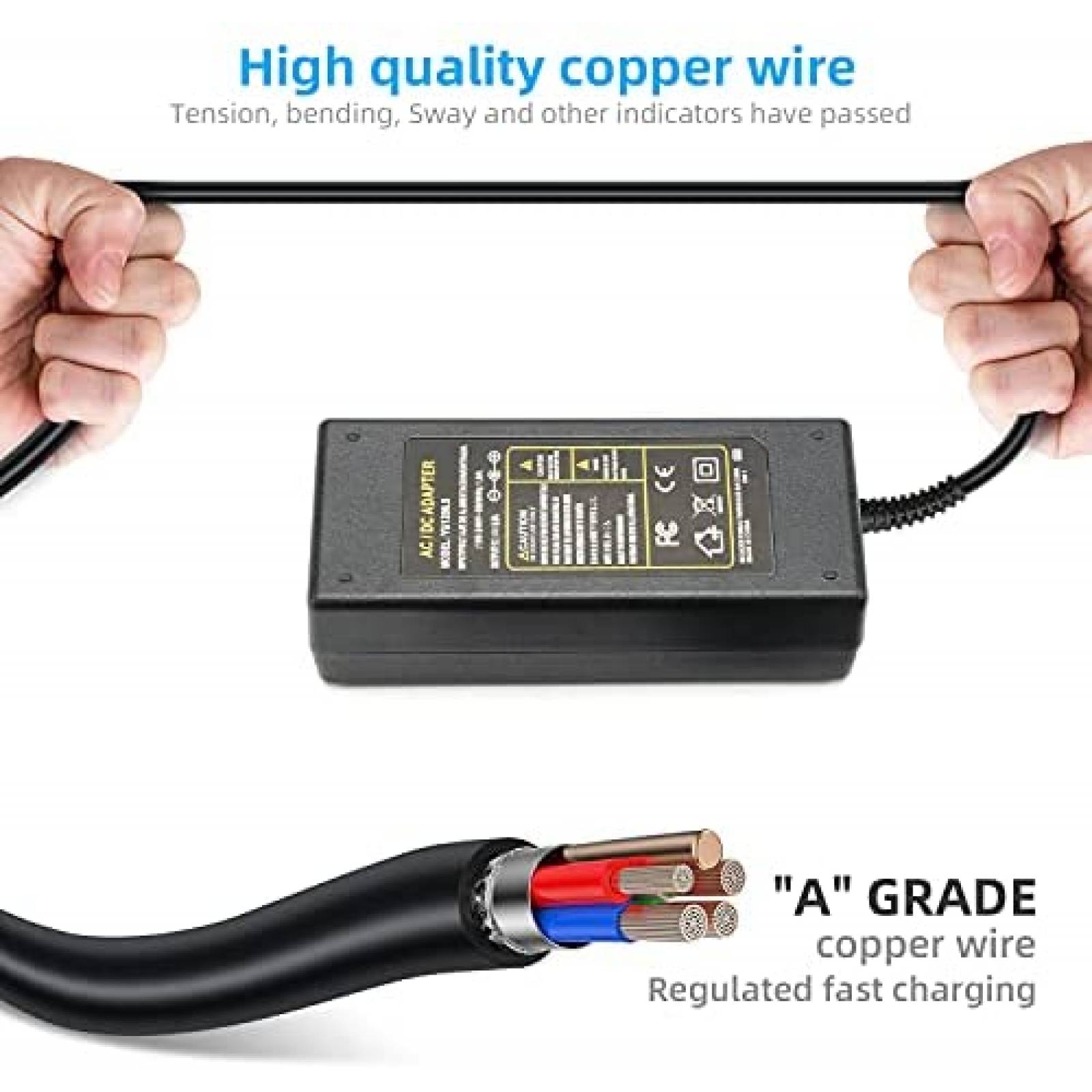 Cargador Laptop ROLADA AC-DC 12v transformador -Negro