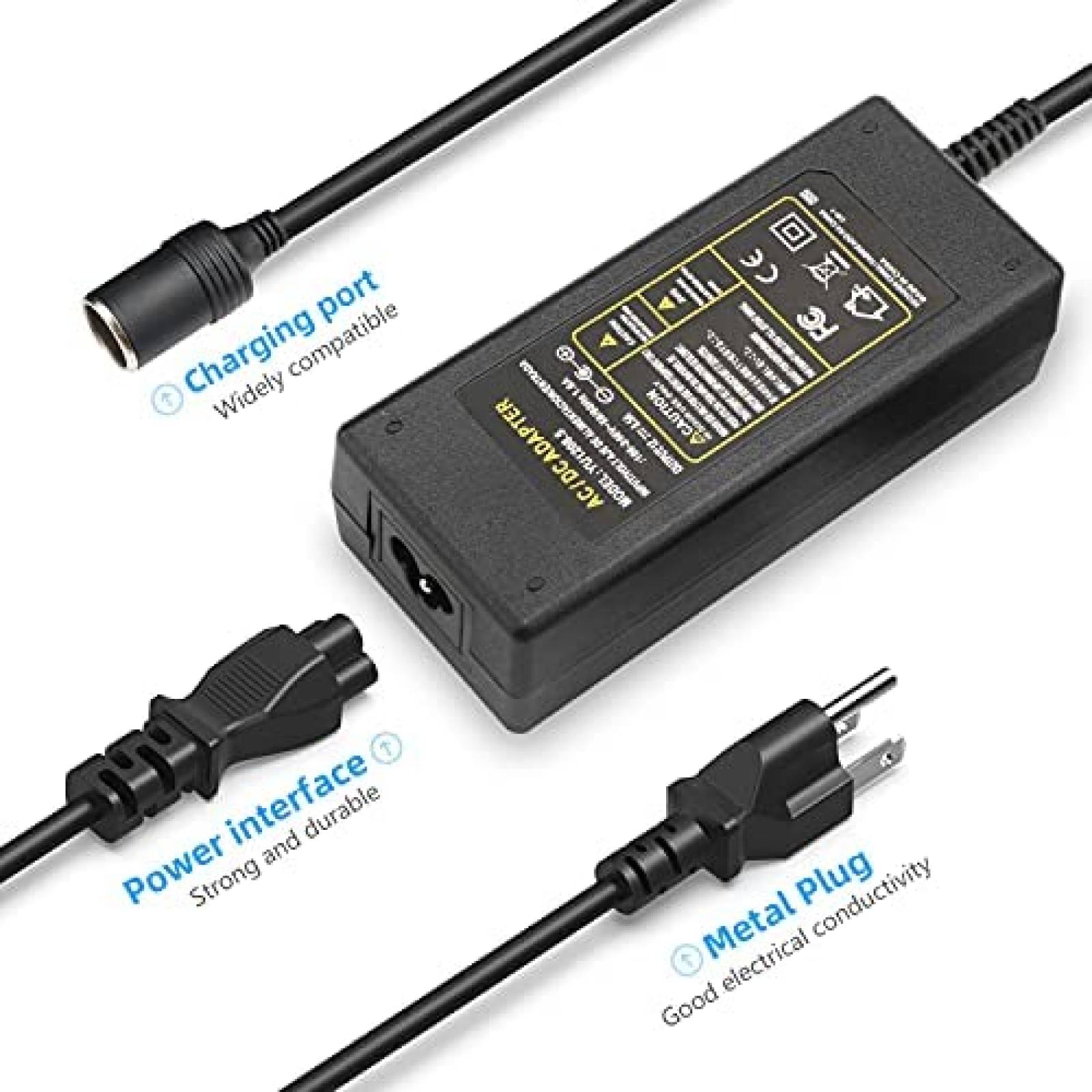 Cargador Laptop ROLADA AC-DC 12v transformador -Negro