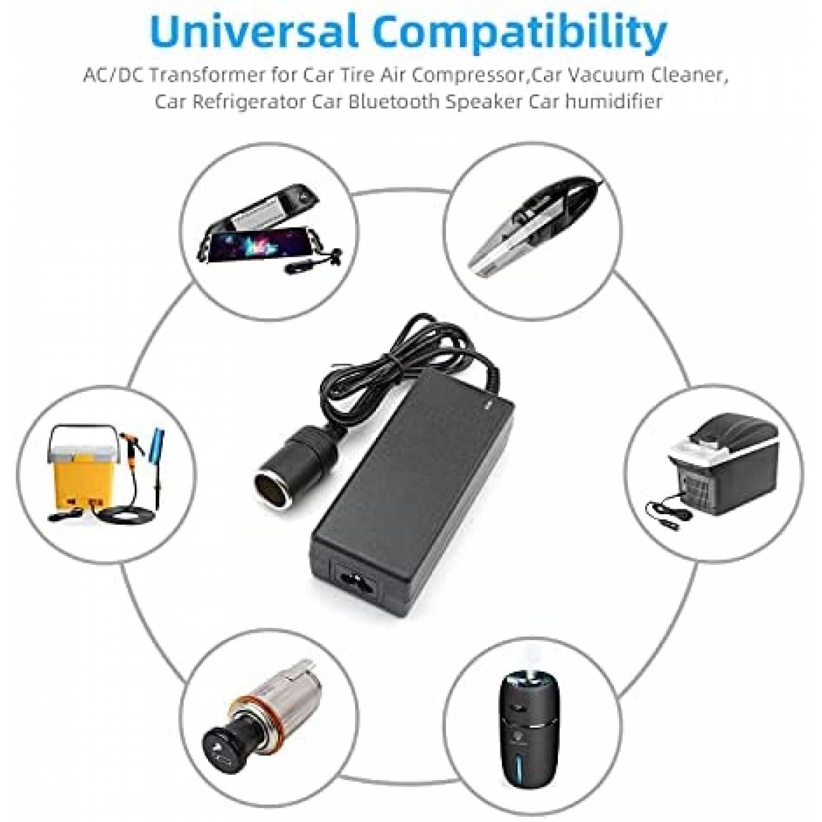 Cargador Laptop ROLADA AC-DC 12v transformador -Negro