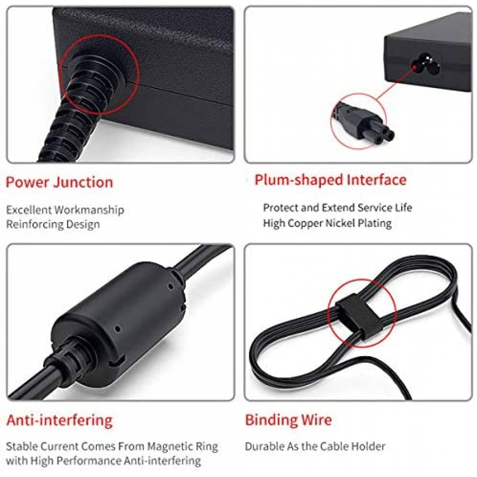 Cargador de Laptop Diginex 180W/240V para Dell -Negro