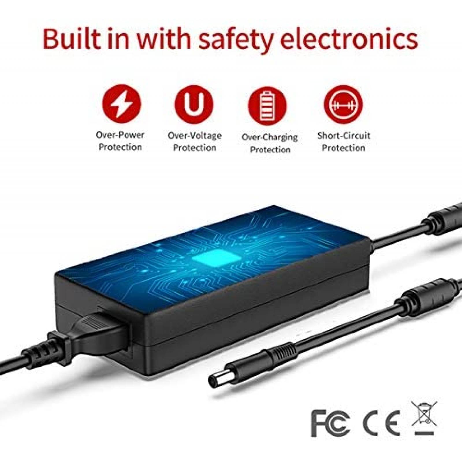 Cargador de Laptop Diginex 180W/240V para Dell -Negro