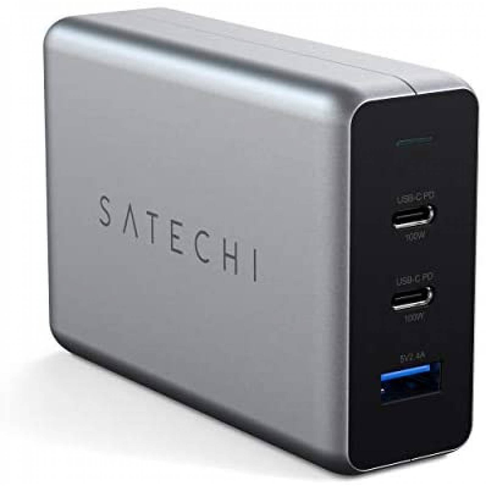 Cargador Satechi ST-TC100GM Compatible 16" 100W USB C -Gris