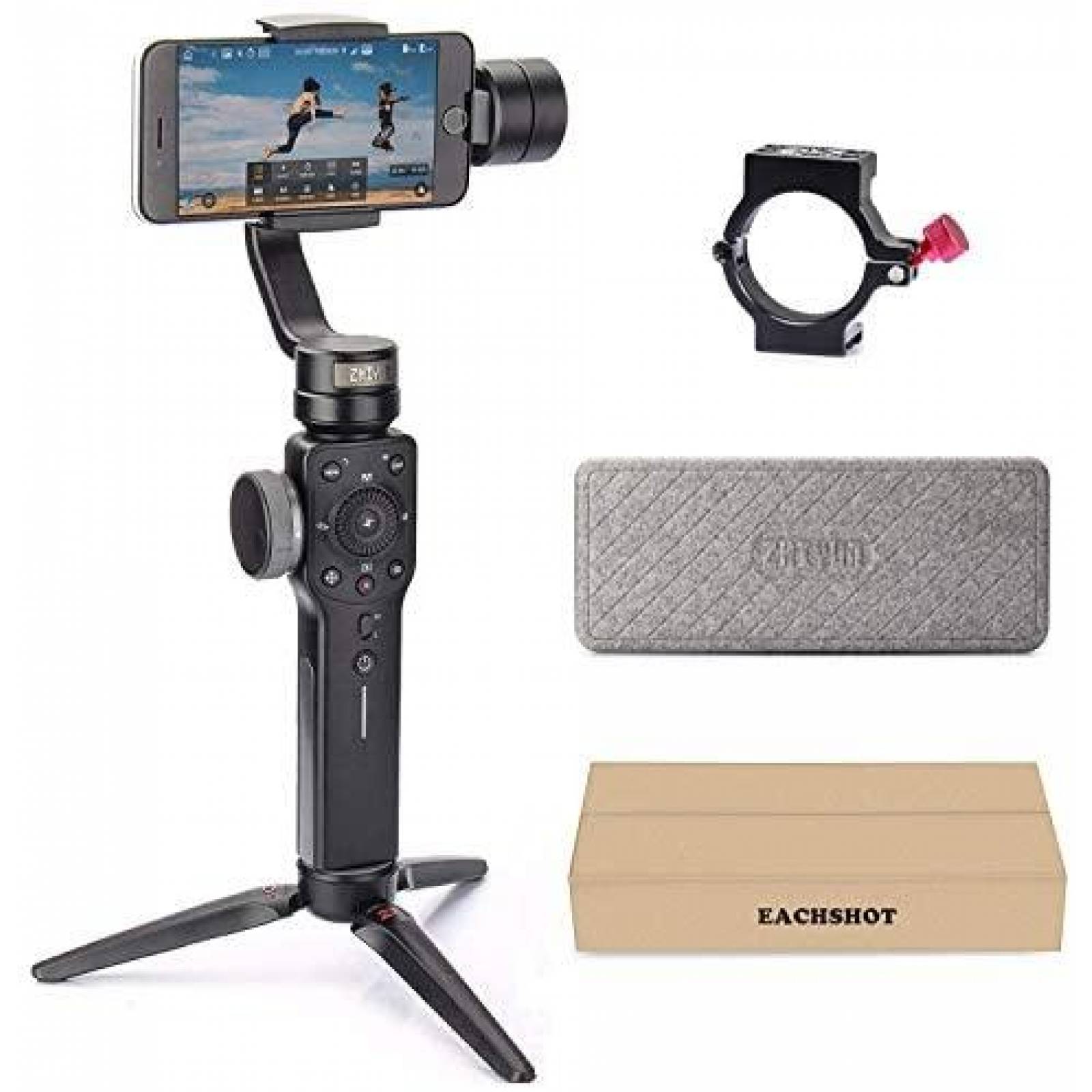 Estabilizador Zhiyun Smooth 4 con Adaptador de Microfono