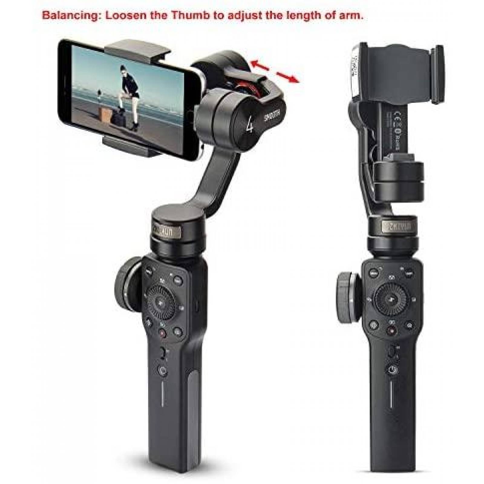 Estabilizador Zhiyun Smooth 4 con Adaptador de Microfono