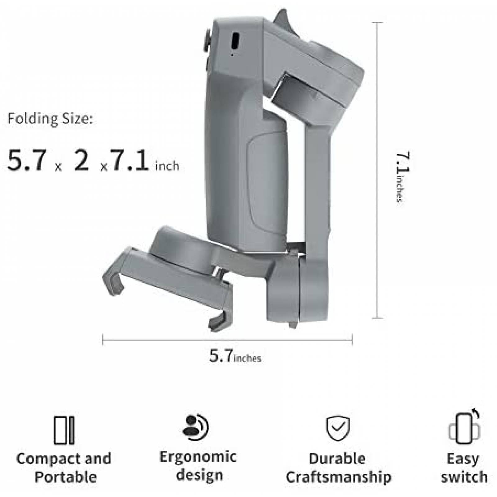 Estabilizador MOZA Mini MX Gimbal Para celular -Negro