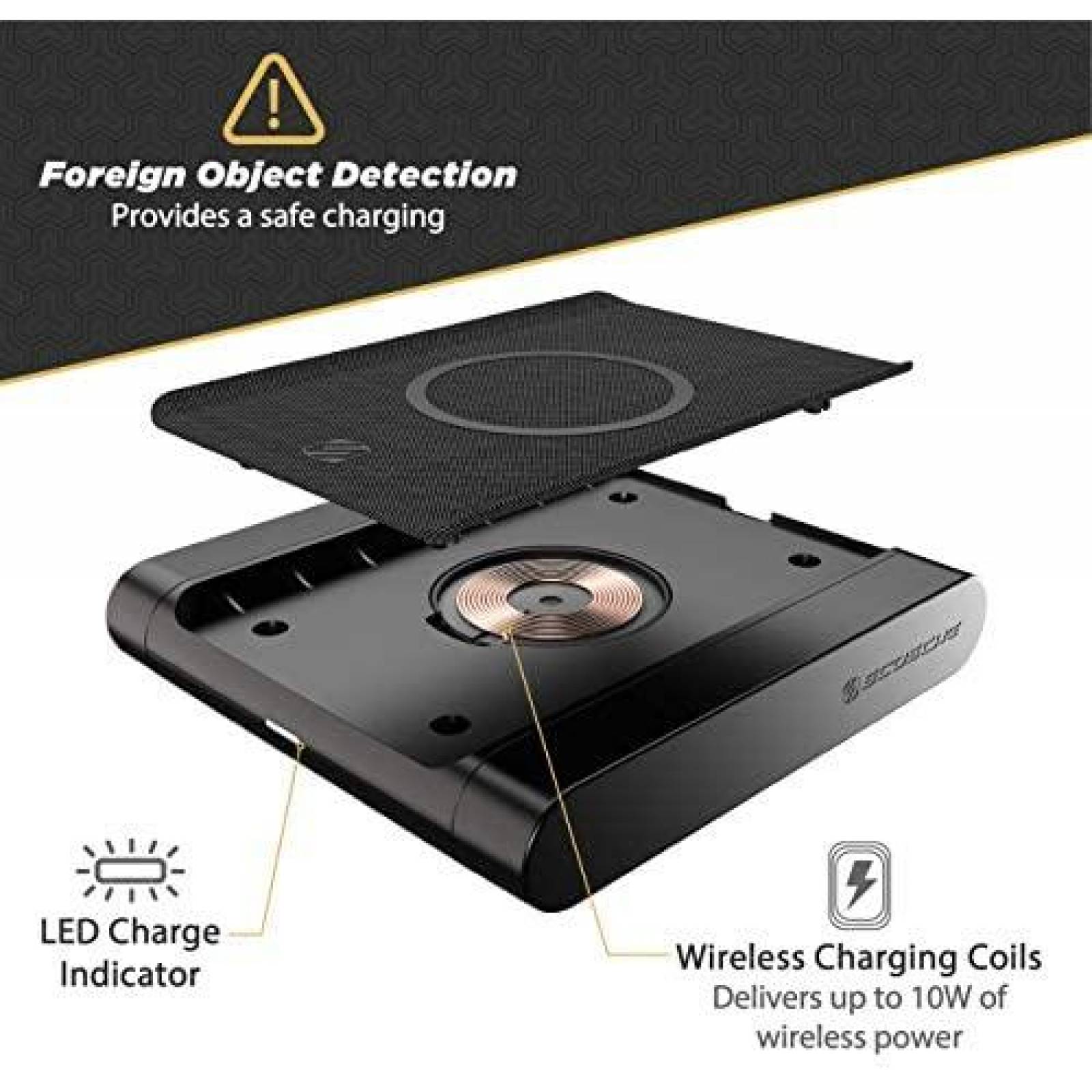 Estacion de Carga Scosche BLKIT5-SP0 USB-C Modular de Qi