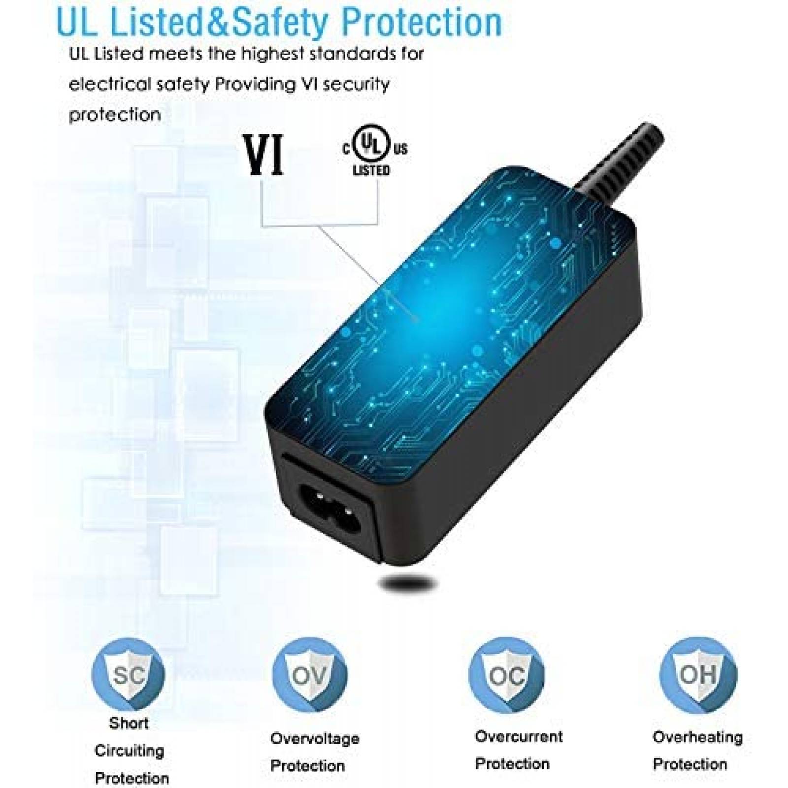 Cargador Universal Superer p/Dell Inspiron vostro 45W -Negro