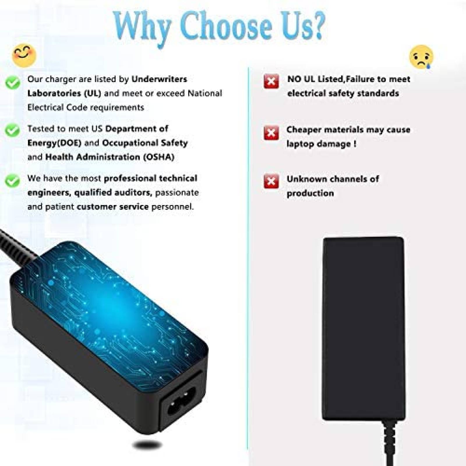 Cargador Universal Superer p/Dell Inspiron vostro 45W -Negro