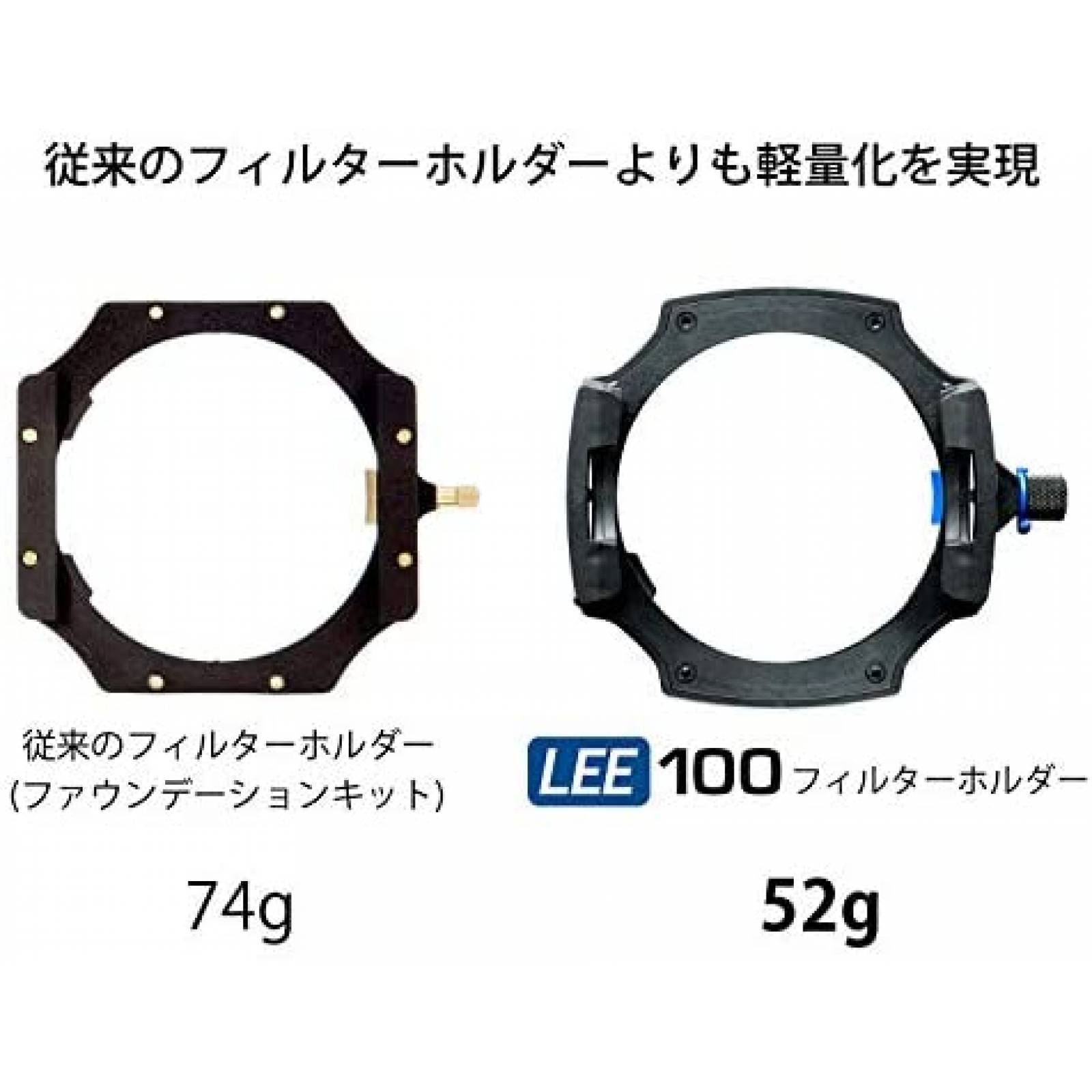 Portafiltro Lee Filters LEE100 100mm Densidad Neutra -Negro