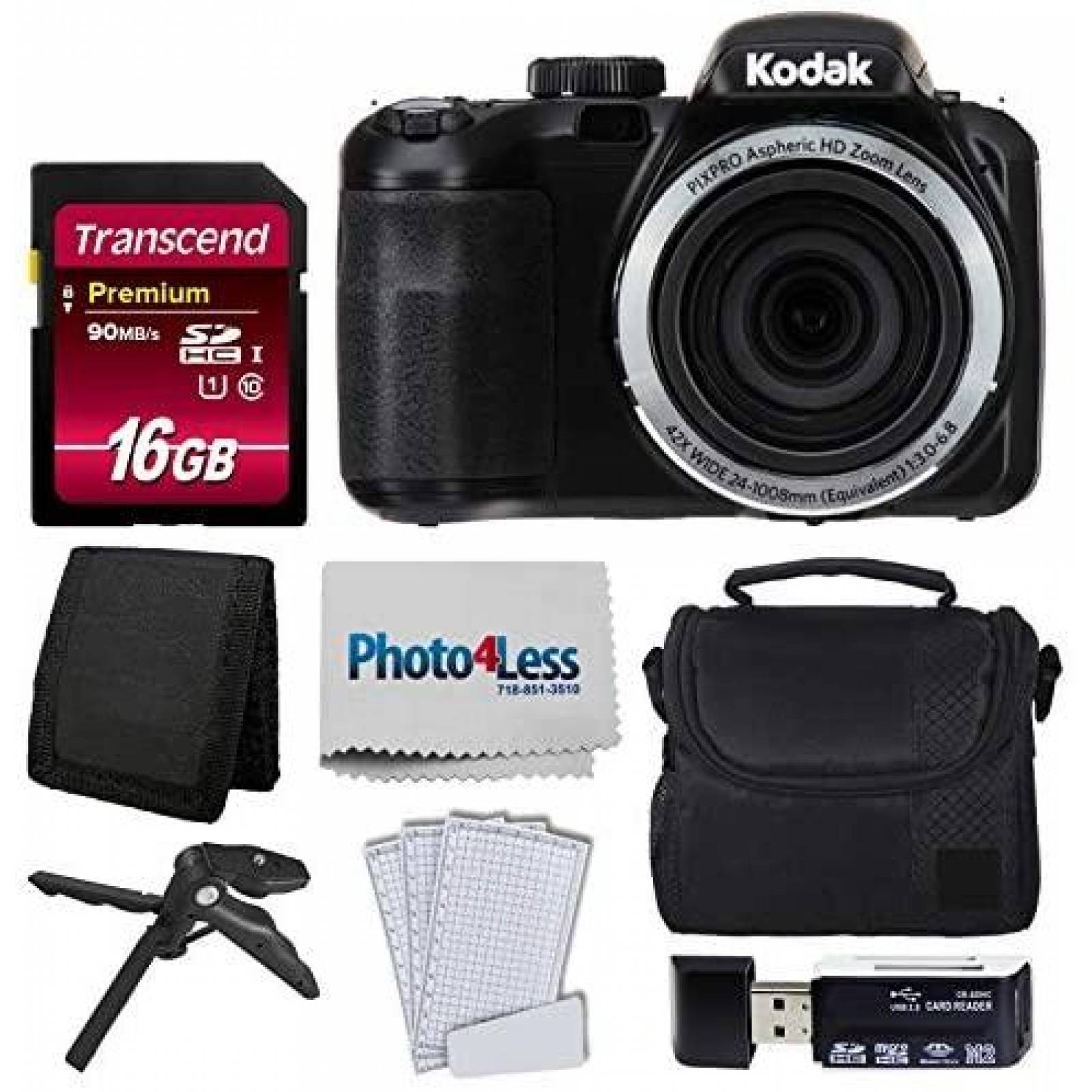 Camara Digital PHOTO4LESS Kodak PIXPRO AZ421 con Accesorios