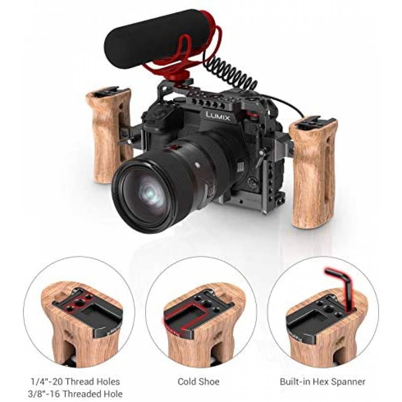 Jaula SMALLRIG Agarradera Universal con Soporte para Camara