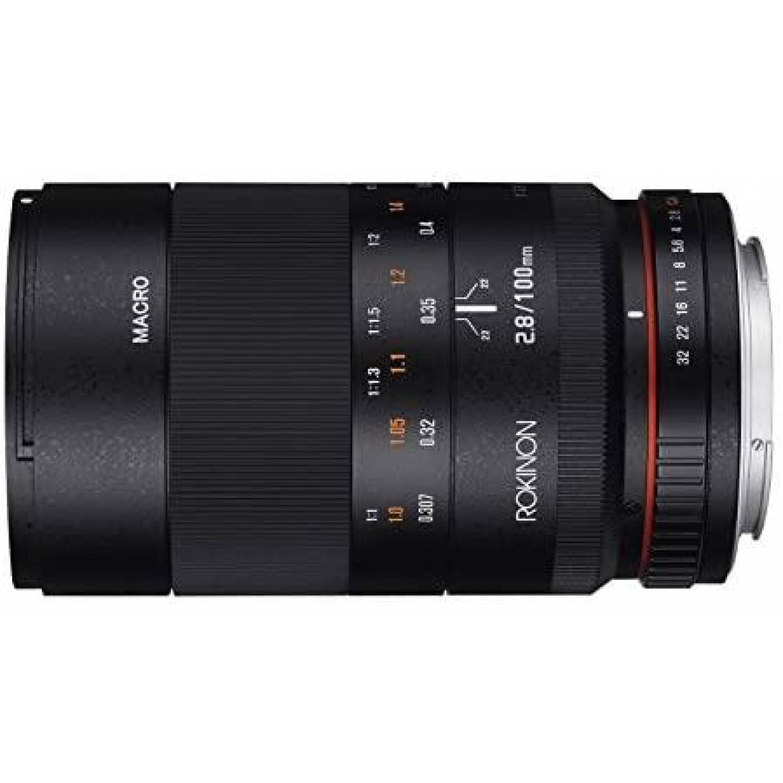 Lente Rokinon MFT 3.937 in F2.8 ED UMC Macro Teleobjetivo