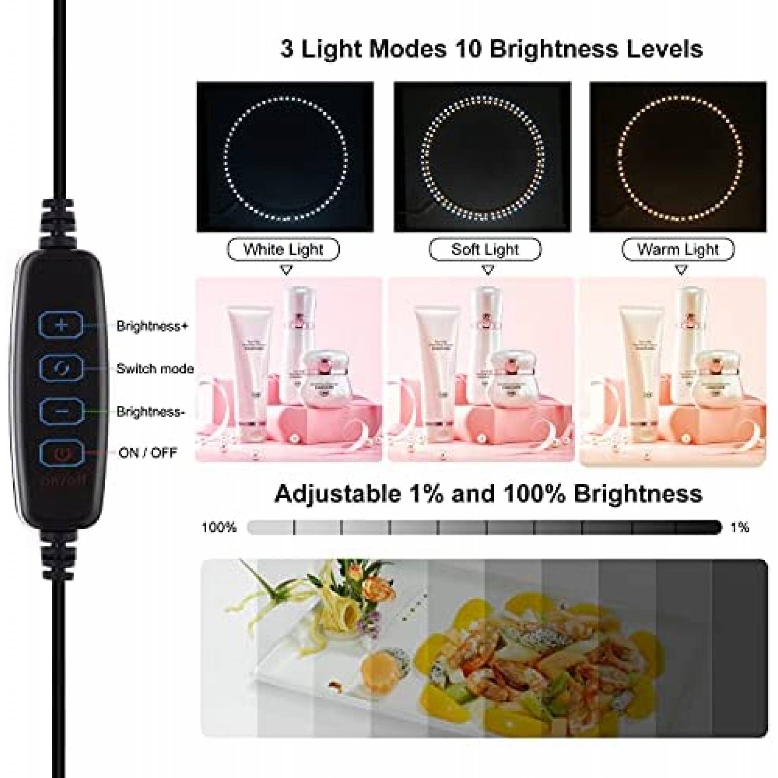 Caja Luz OBEST 15.8''X15.8'' Papel Fondo 12 Colores -Negro