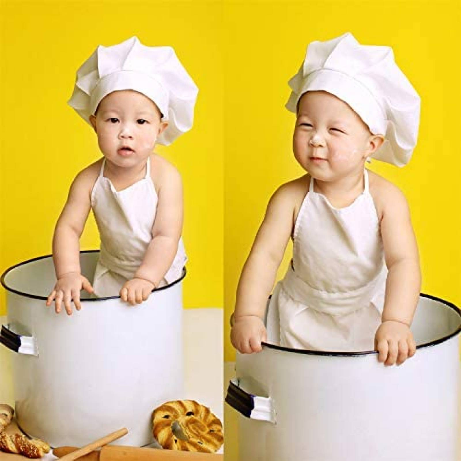 Disfraz Fotografia M&G Chef para bebe Sombrero+Delantal