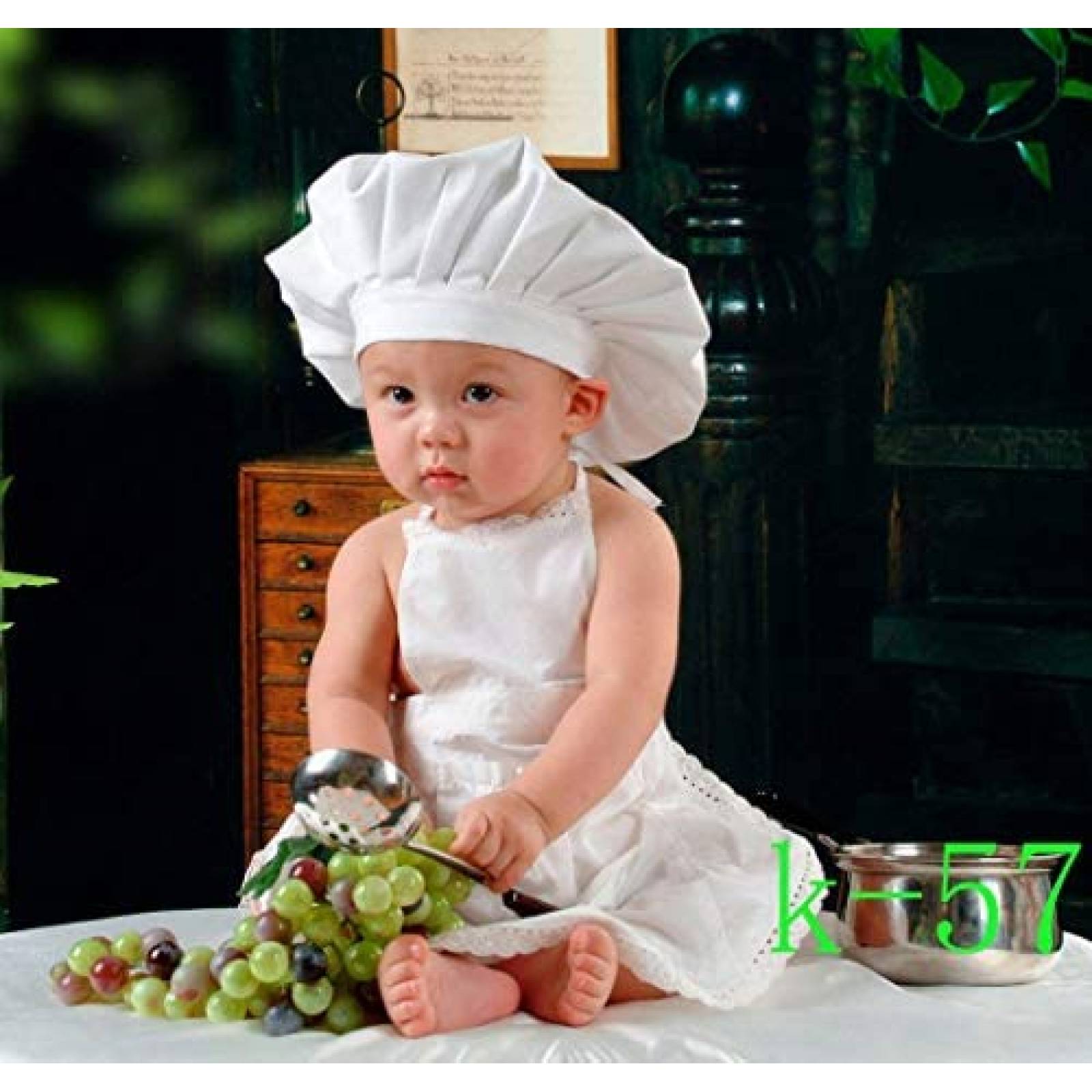 Disfraz Fotografia M&G Chef para bebe Sombrero+Delantal
