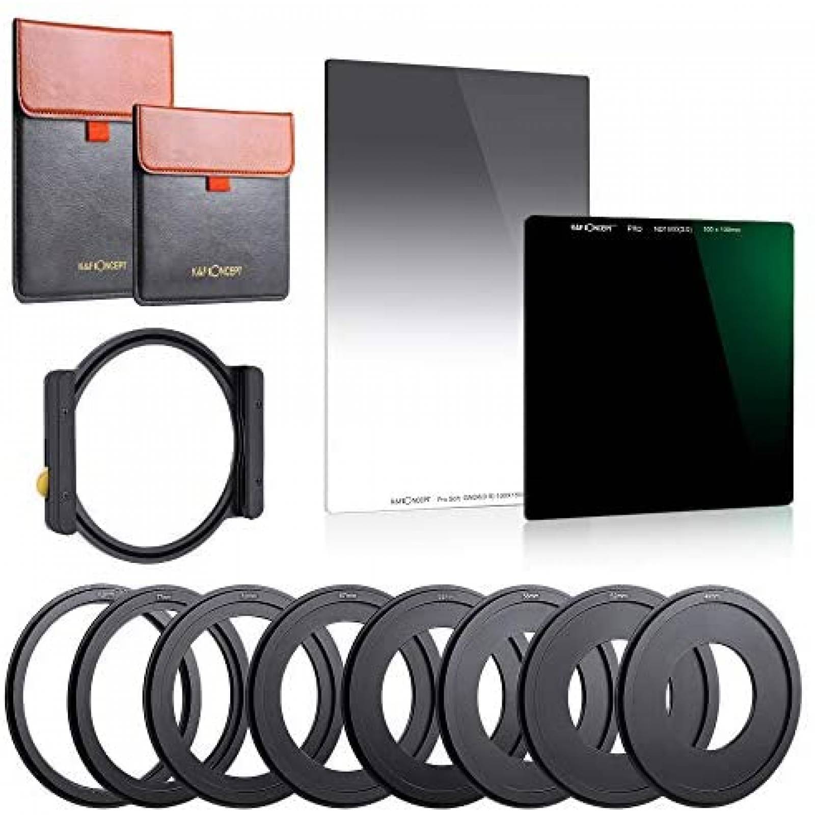 Kit de Filtros K&F Concept ND1000 100x100x2mm -Negro