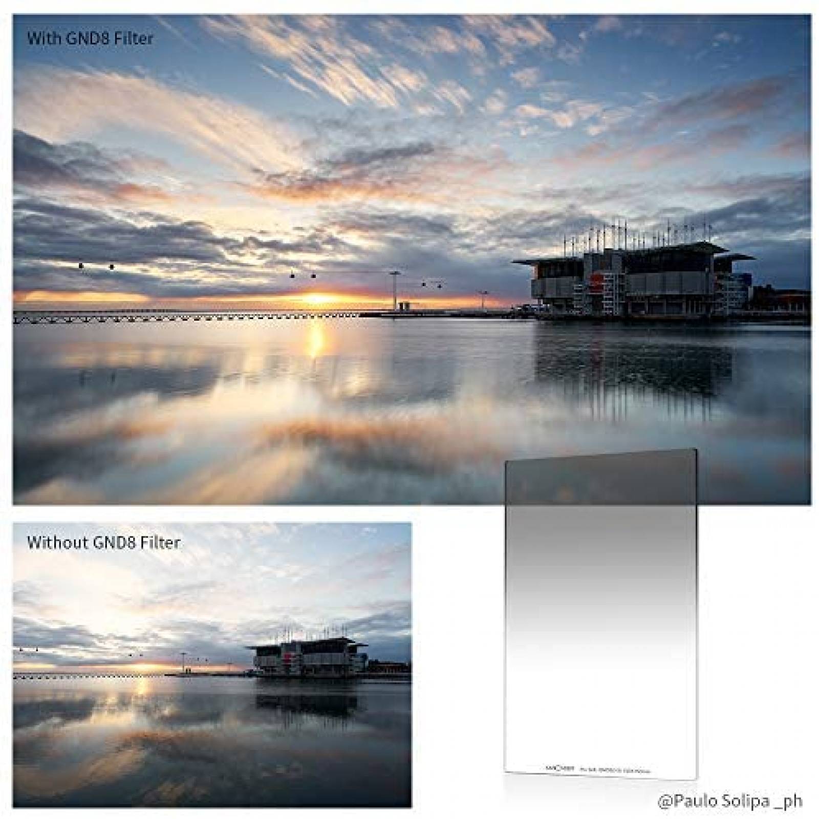 Kit de Filtros K&F Concept ND1000 100x100x2mm -Negro