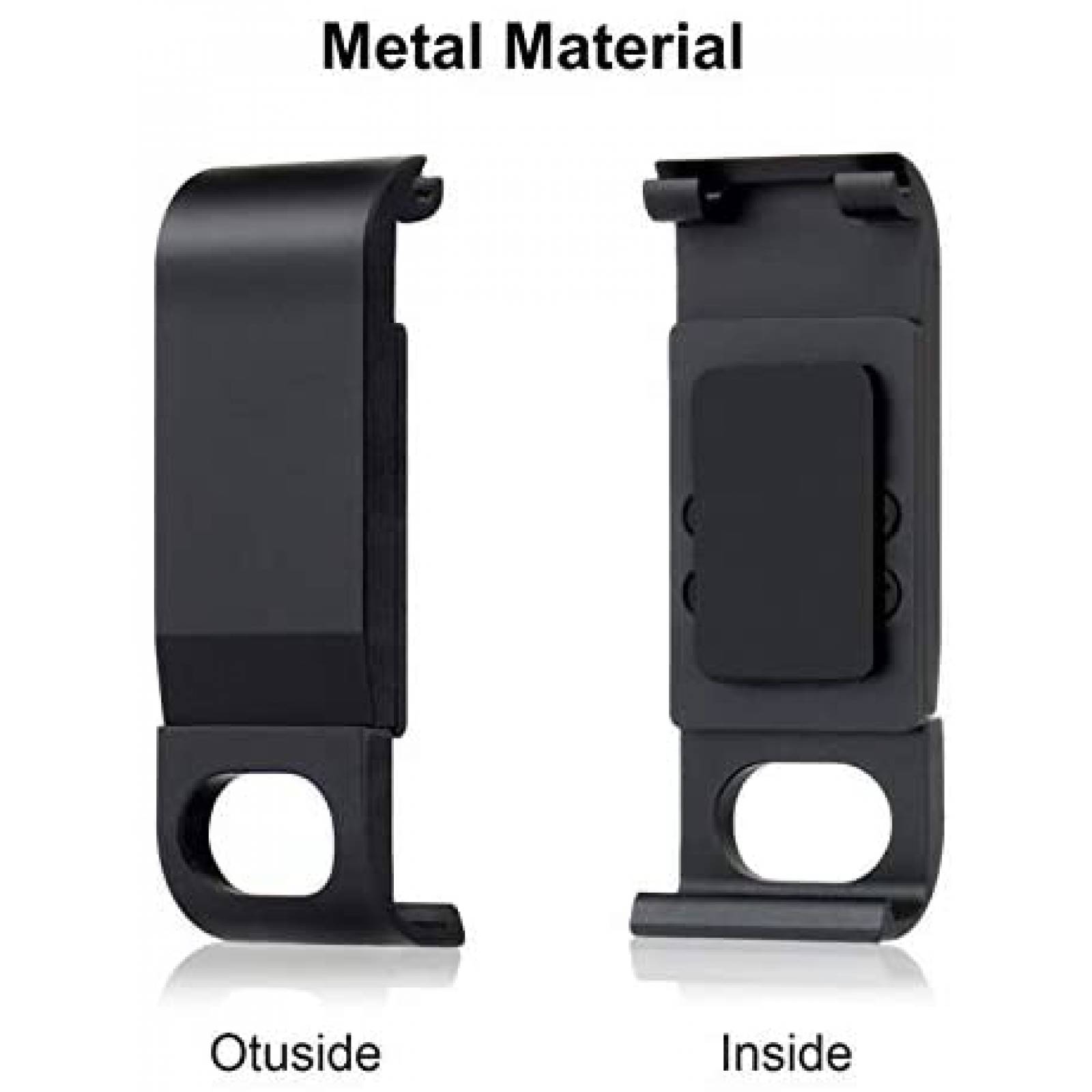 Remplazo tapa bateria GoPro Hero 9 GEPULY aluminio -Negro