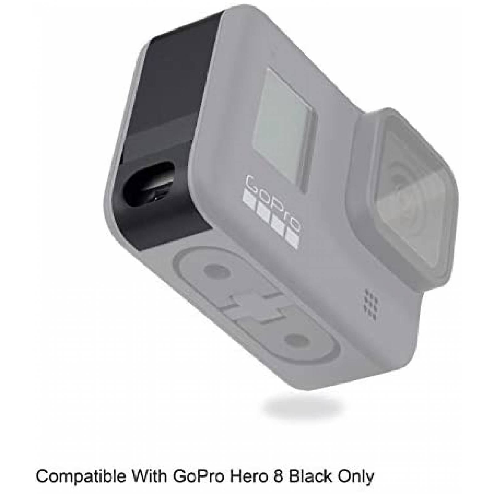 Remplazo tapa bateria GoPro Hero 9 GEPULY aluminio -Negro