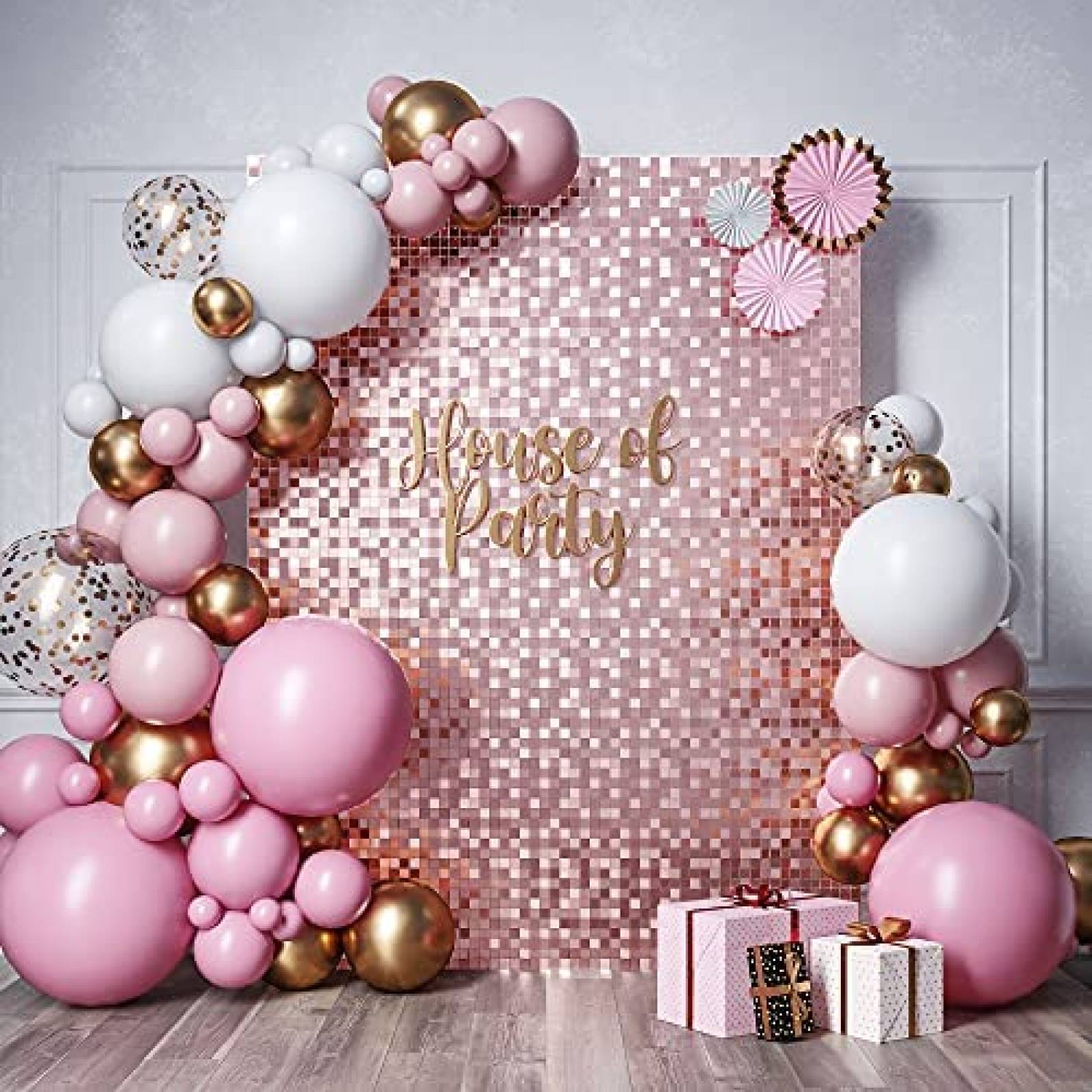 37 decoraciones para fiesta de cumpleaños 37 ideas para fiesta de  cumpleaños telón de fondo 37 suministros para fiestas telón de fondo de oro  rosa