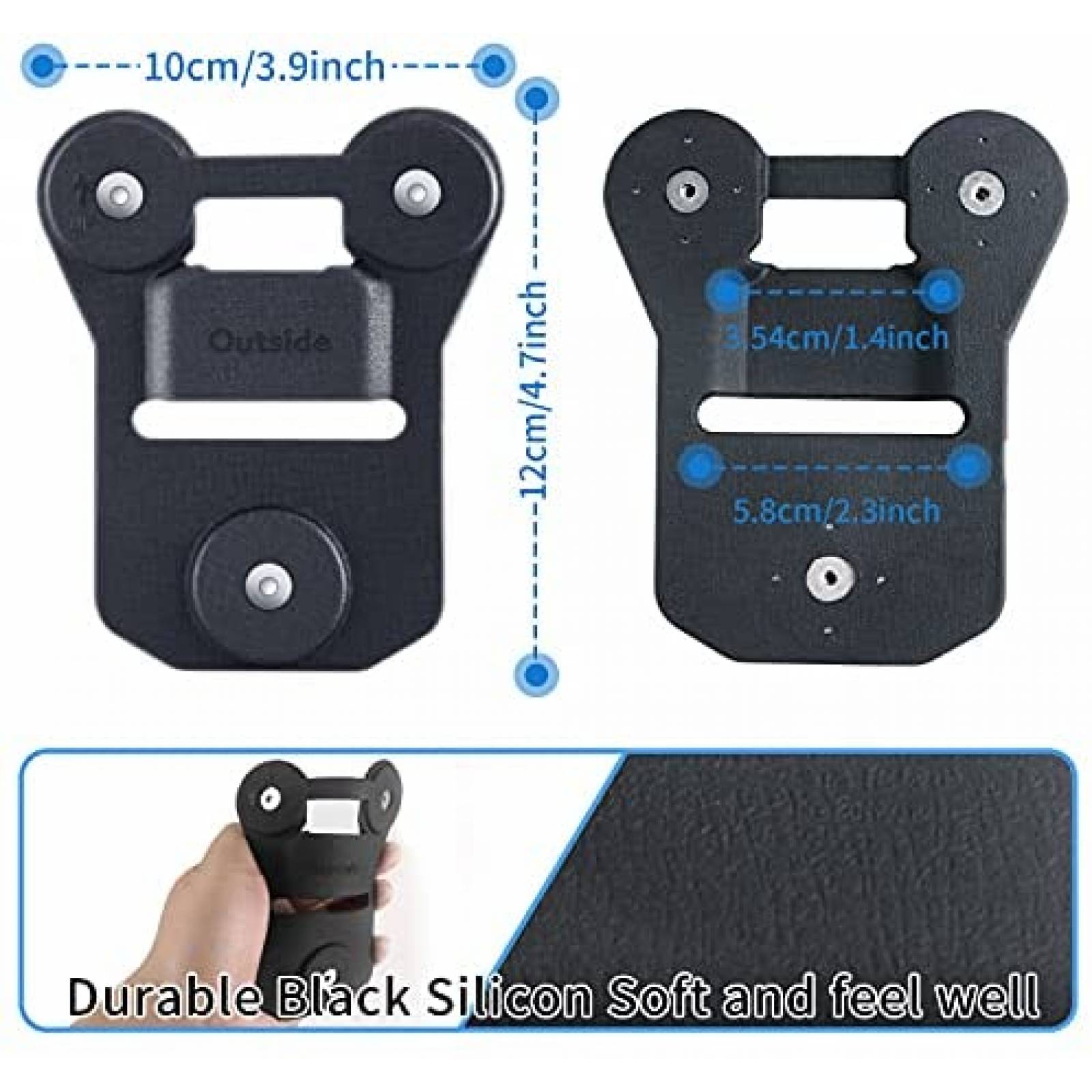 Camara Corporal YIJIAOYUN Universal Magnetico Ropa -Negro