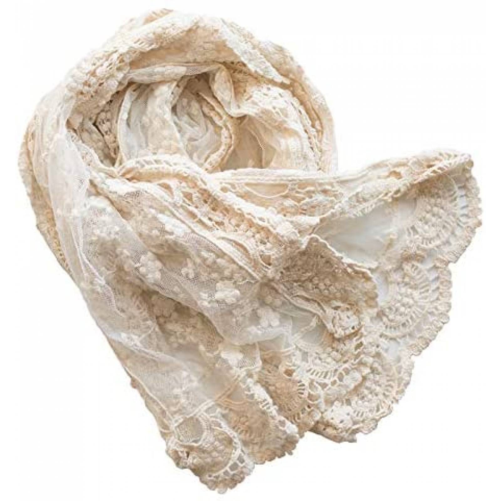 Manta Honra Encaje Suave Para Sesion Fotografica Bebe -Beige