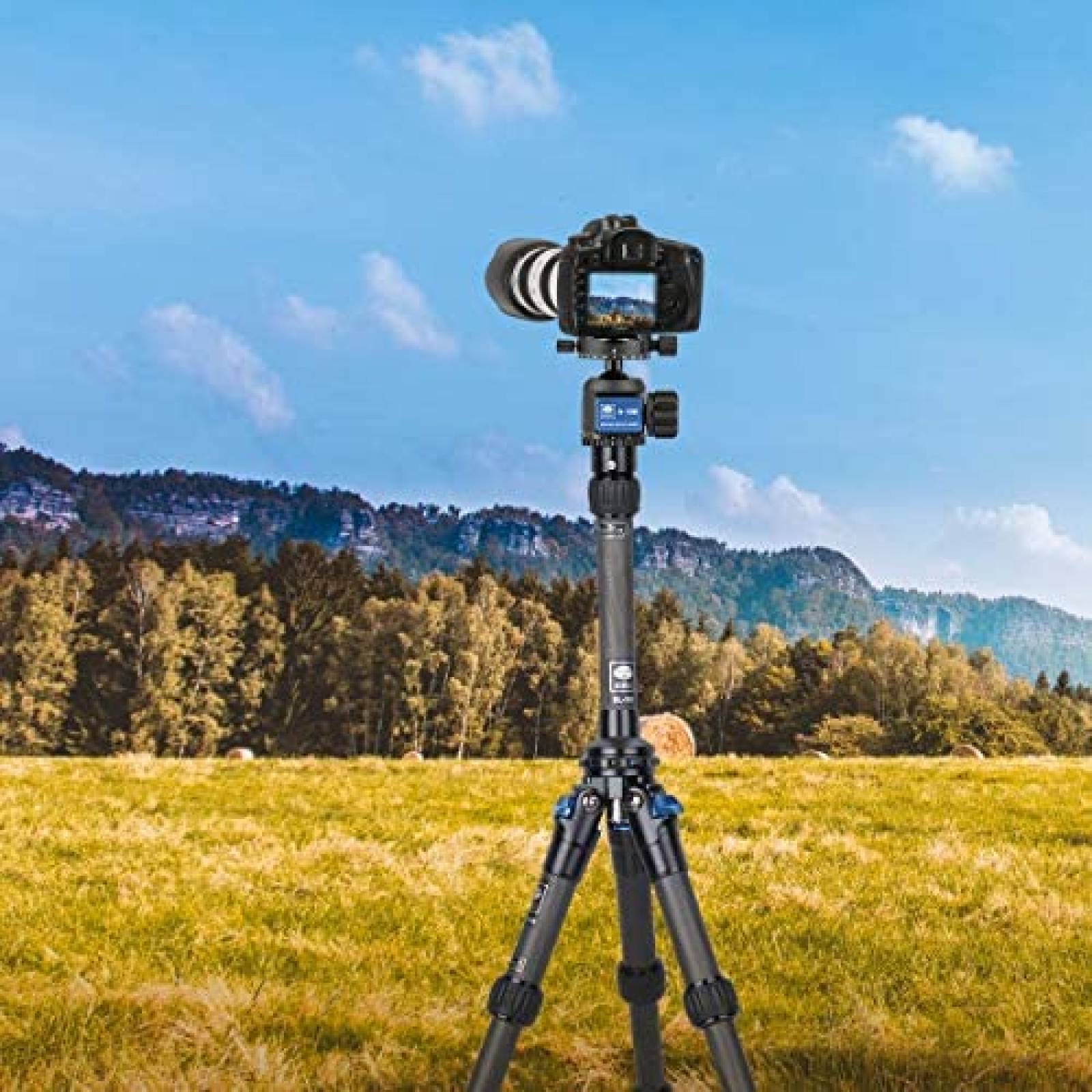 Mini tripode Sirui AM223 de fibra de carbono -Negro