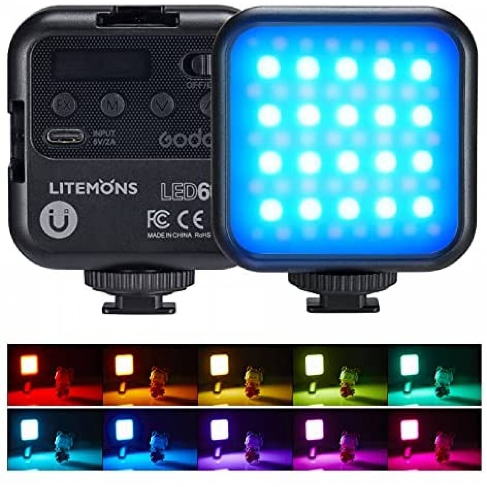 Panel de Luz Godox LITEMONS LED6R RGB LED 3200k-6500k -Negro