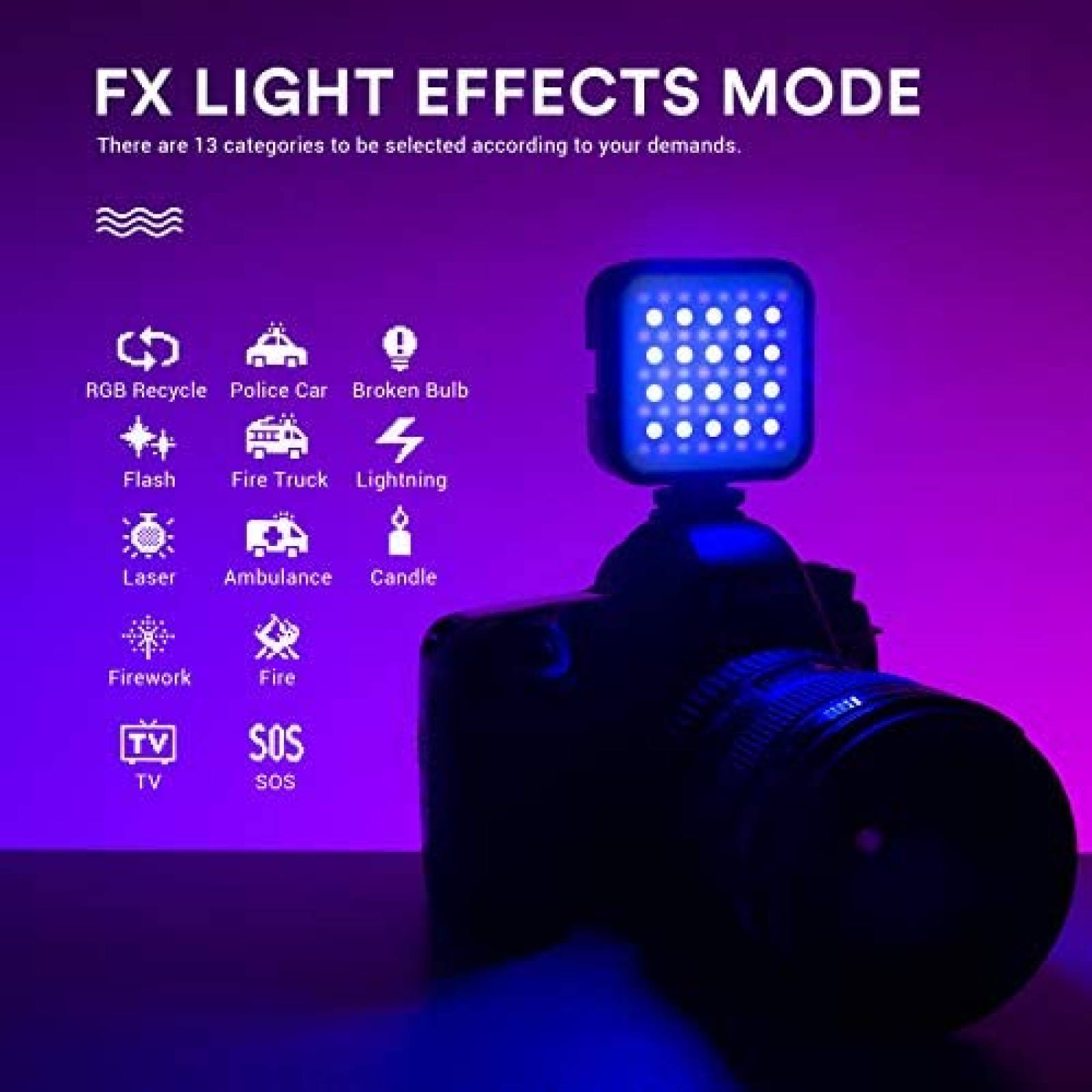 Panel de Luz Godox LITEMONS LED6R RGB LED 3200k-6500k -Negro