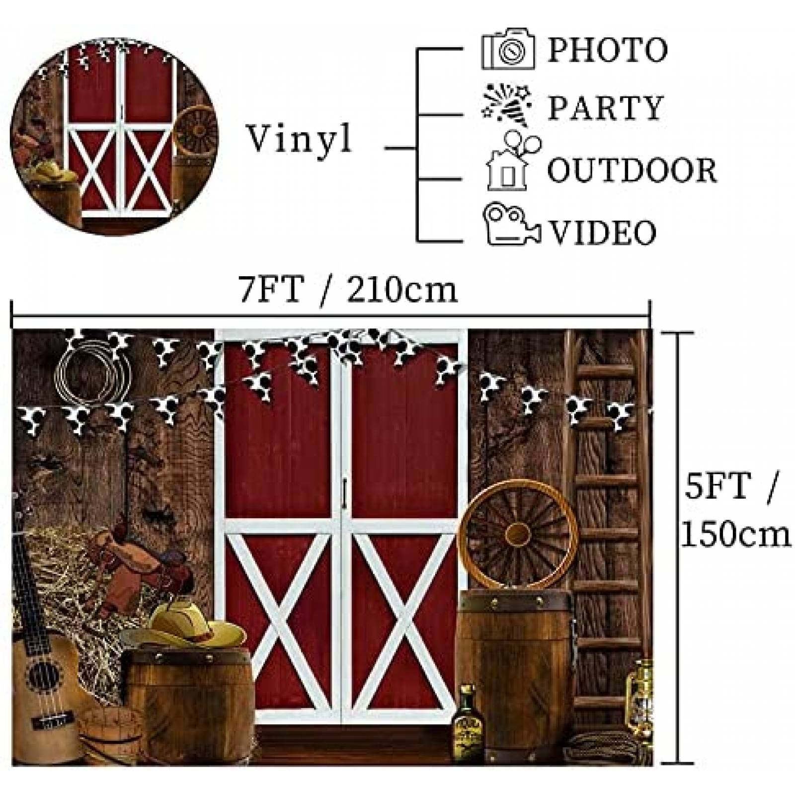 Fondo fotografia Fanghui Rancho Niños Compleaños -Cafe