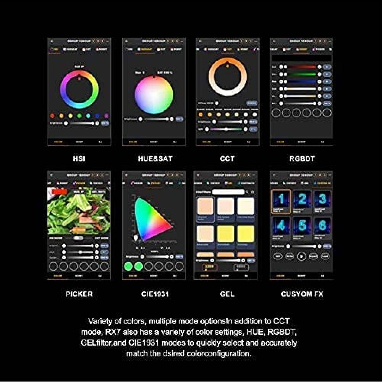 Luz LED Pilotcine ARX7 Atomcube RGB 18W Ajustable -Gris