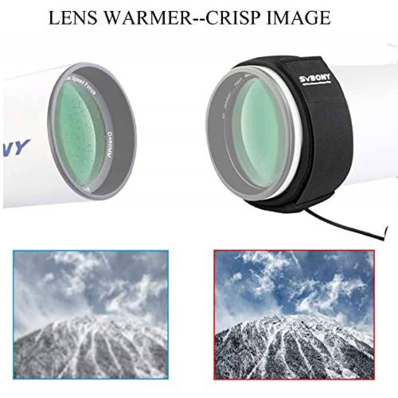 Tira de calentador de rocio SVBONY SV192 560mm de telescopio