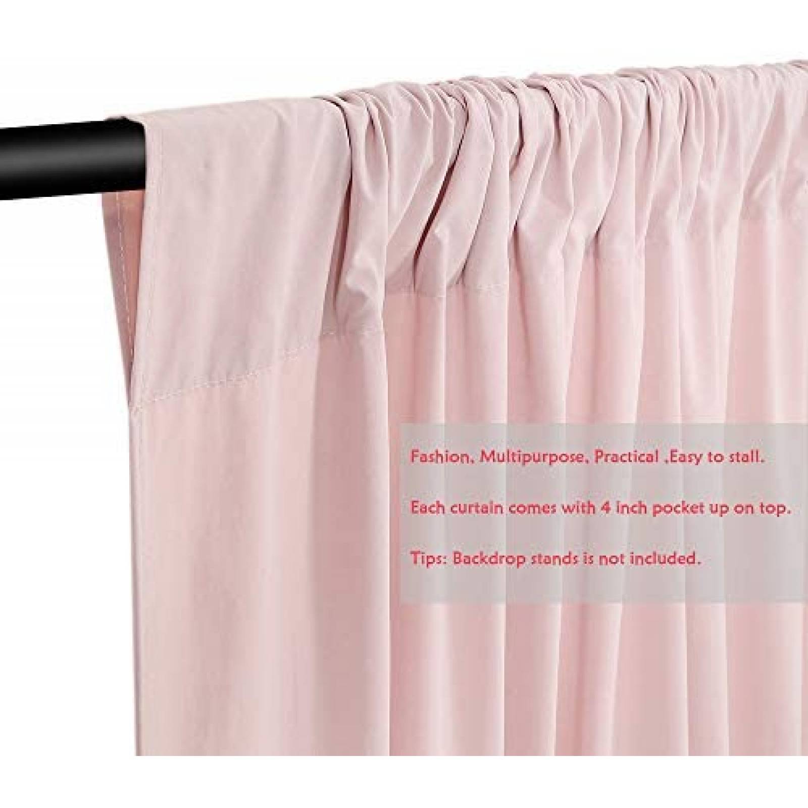Telon de fondo B-COOL para fotografia 10x8ft -Rosa
