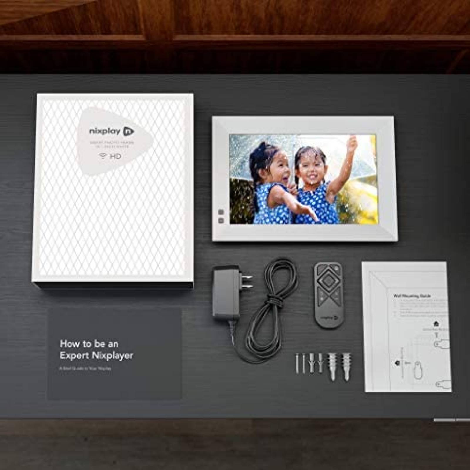 Marco de fotos digital Nixplay de 10.1" inteligente -Blanco