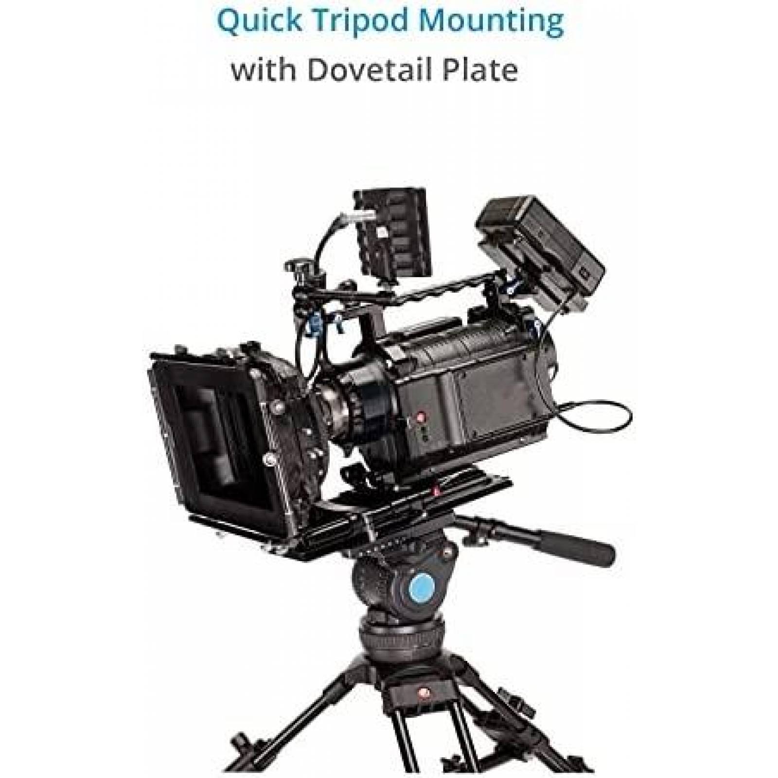 Placa Base PROAIM 19-15mm Para Camara BMCC CH-DTPQ-01 -Negro