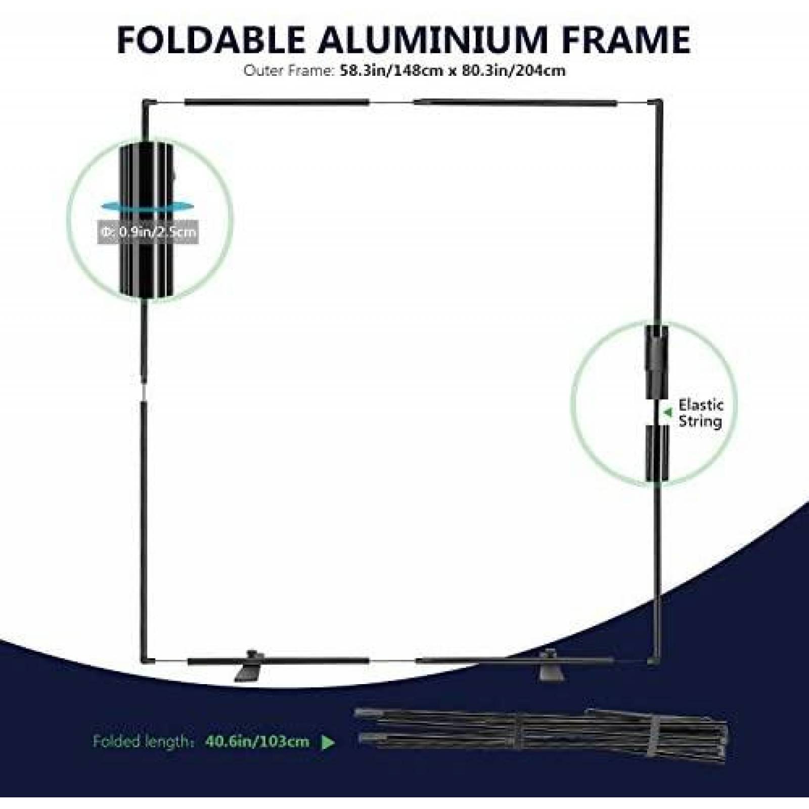  NEEWER Telón de fondo plegable de doble cara con