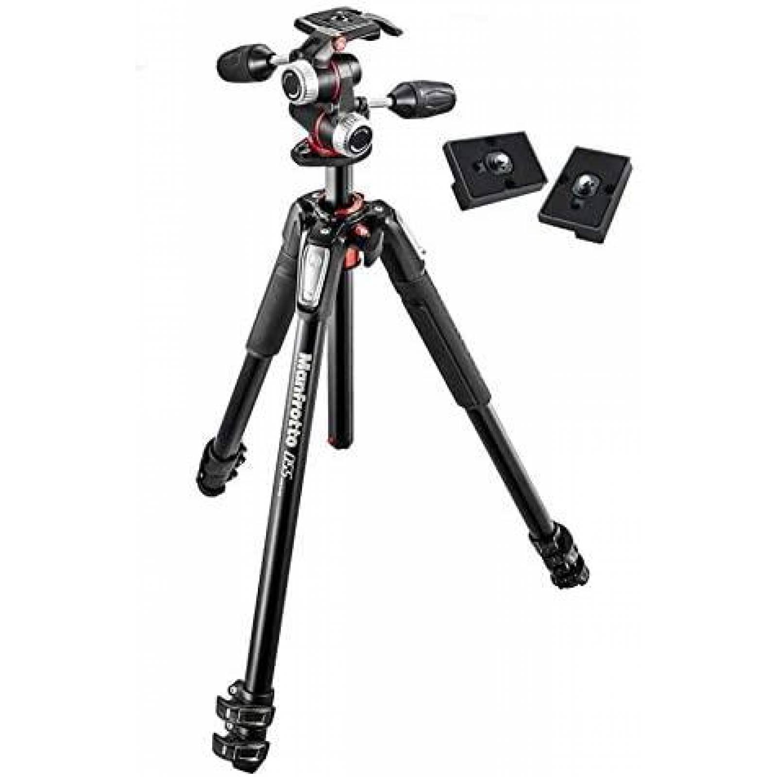 Tripie Manfrotto MK055 X PRO3 con Cabezal de 3 Vias -Negro