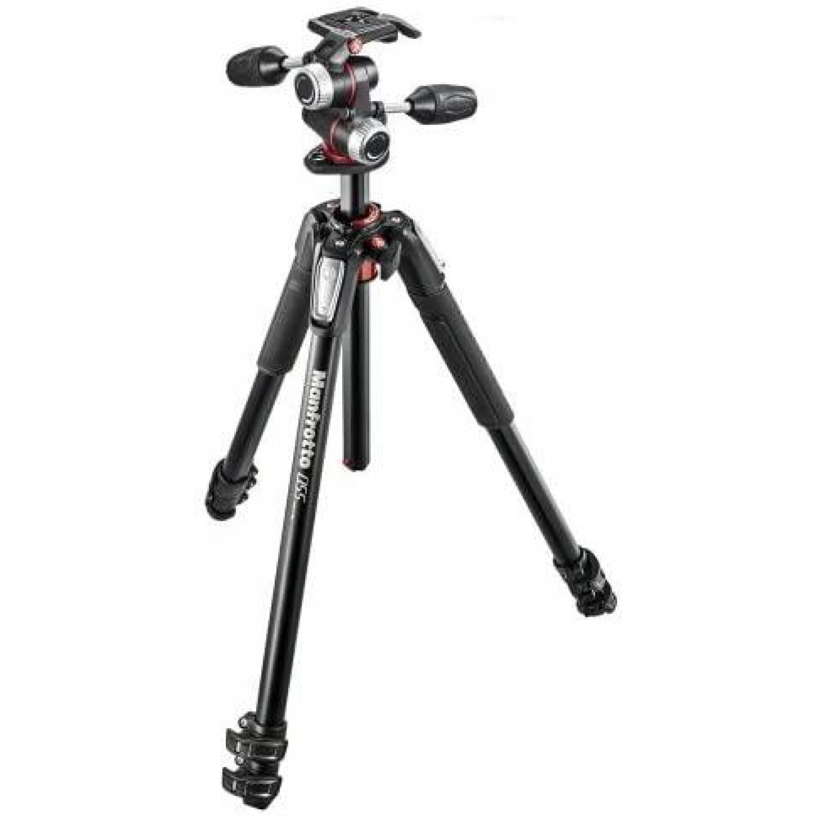 Tripie Manfrotto MK055 X PRO3 con Cabezal de 3 Vias -Negro